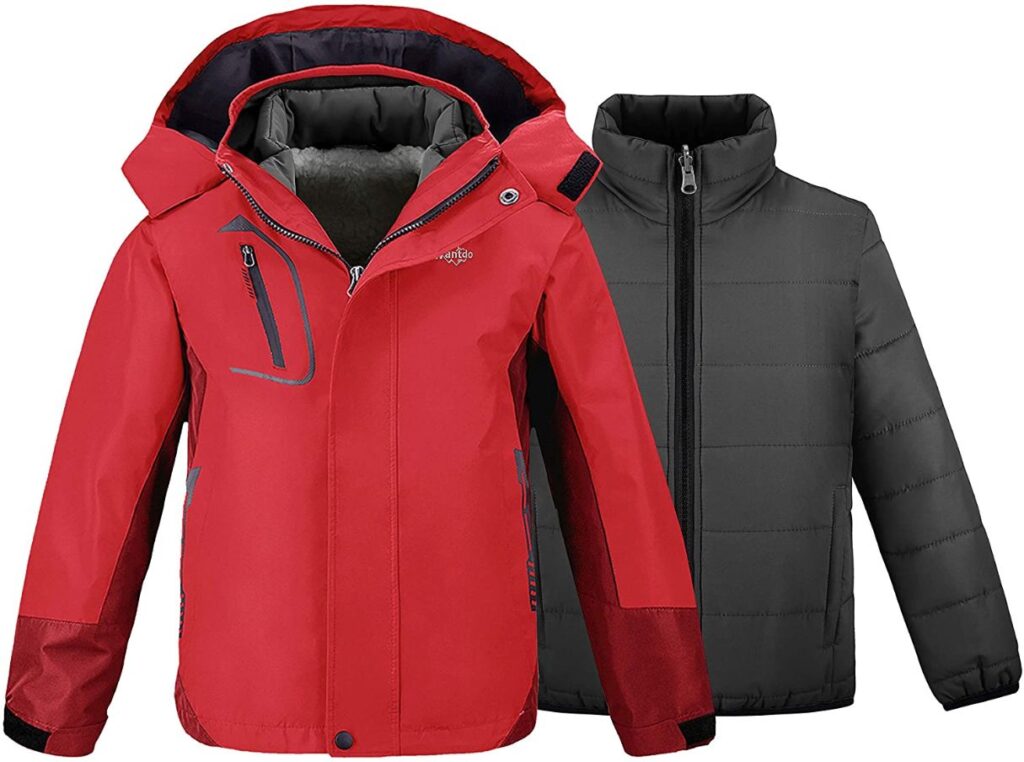 Wantdo 3-in-1 Waterproof Ski Jacket